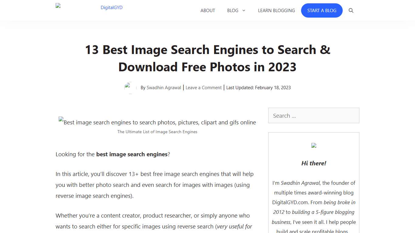 Top 13 Best Image Search Engines in 2026 - DigitalGYD